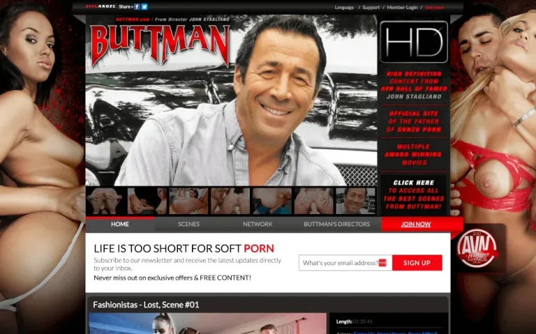 Buttman — homepage screenshot