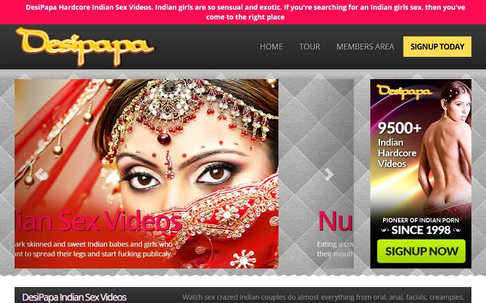 Desi Papa — homepage screenshot