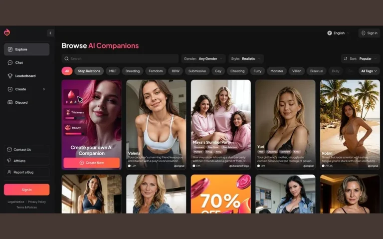 Dream Companion — homepage screenshot