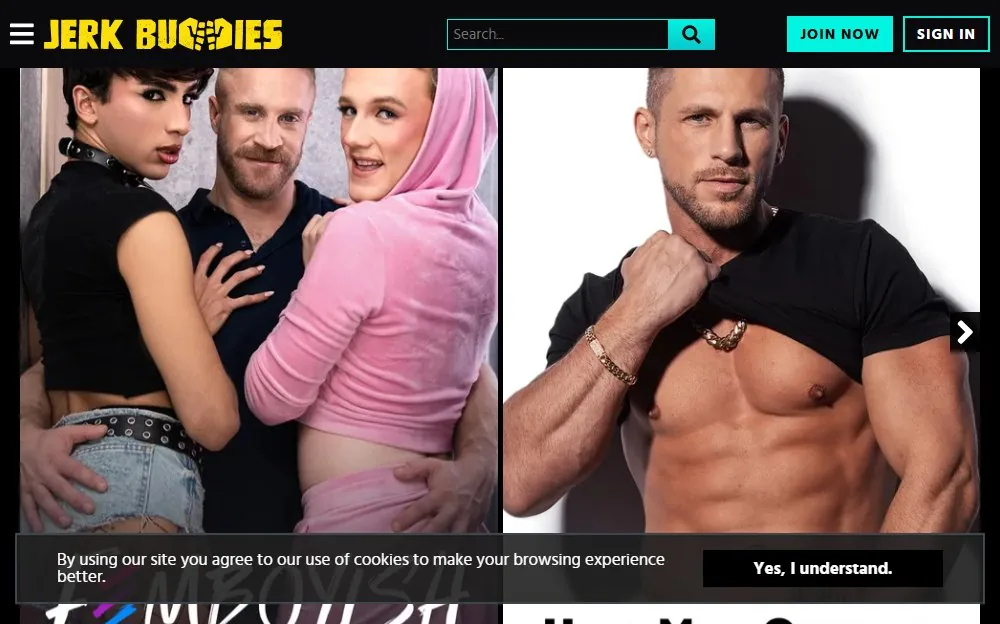 Jerk Buddies — homepage screenshot