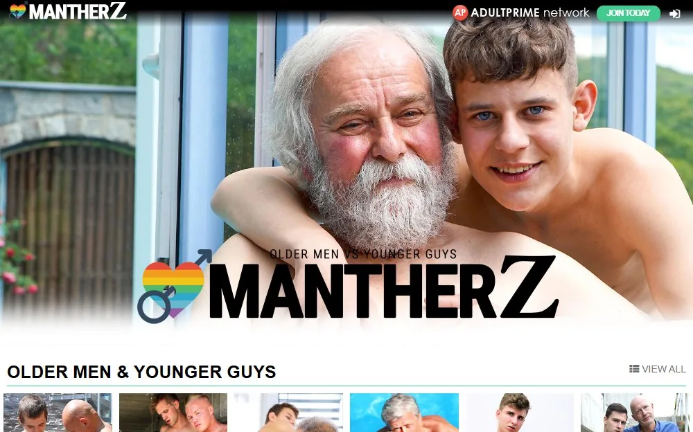 Mantherz — homepage screenshot