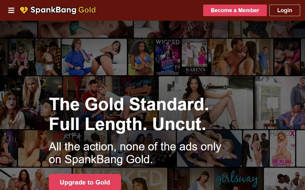SpankBang Gold — homepage screenshot